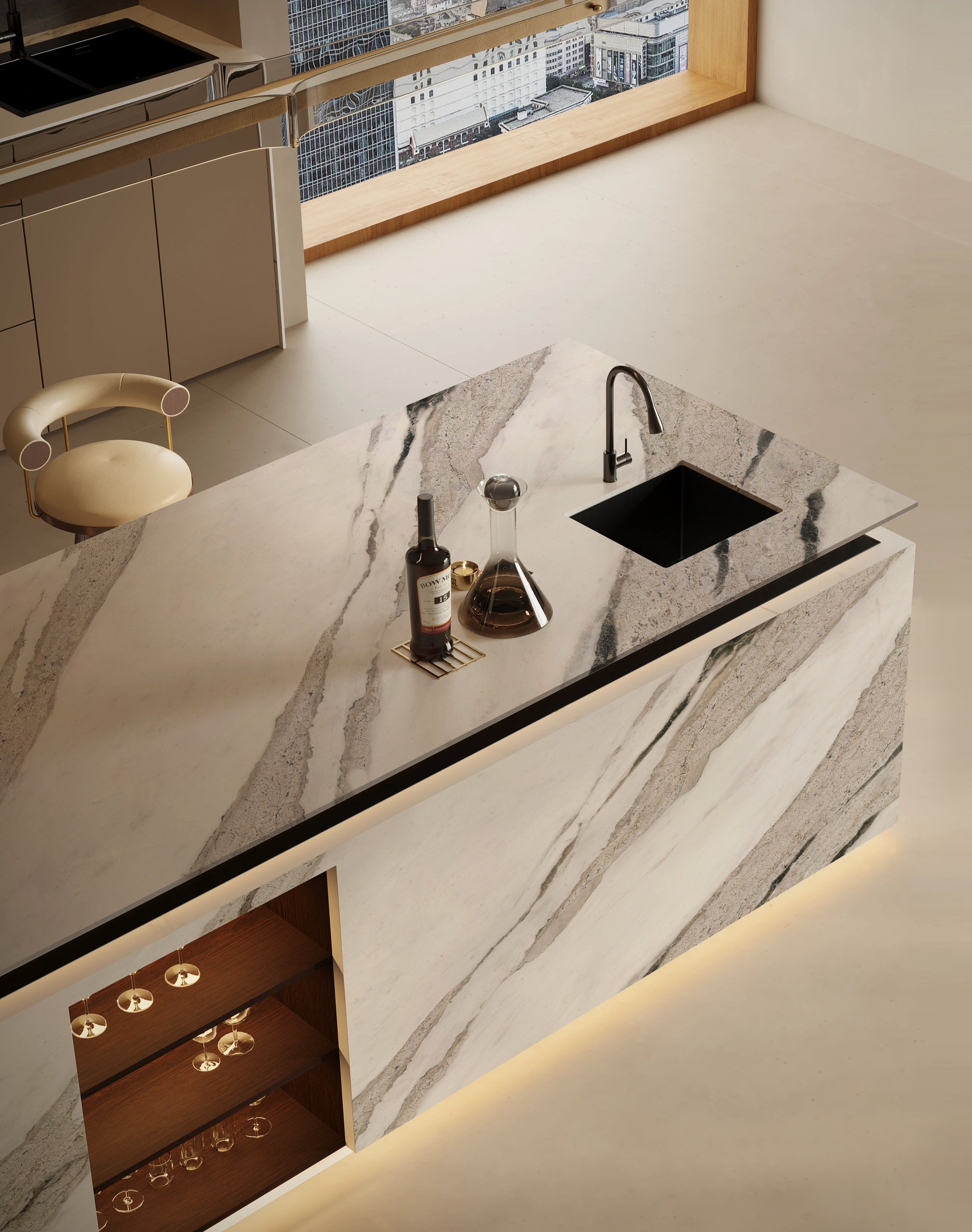 Piedra Sinterizada - Alaska White
