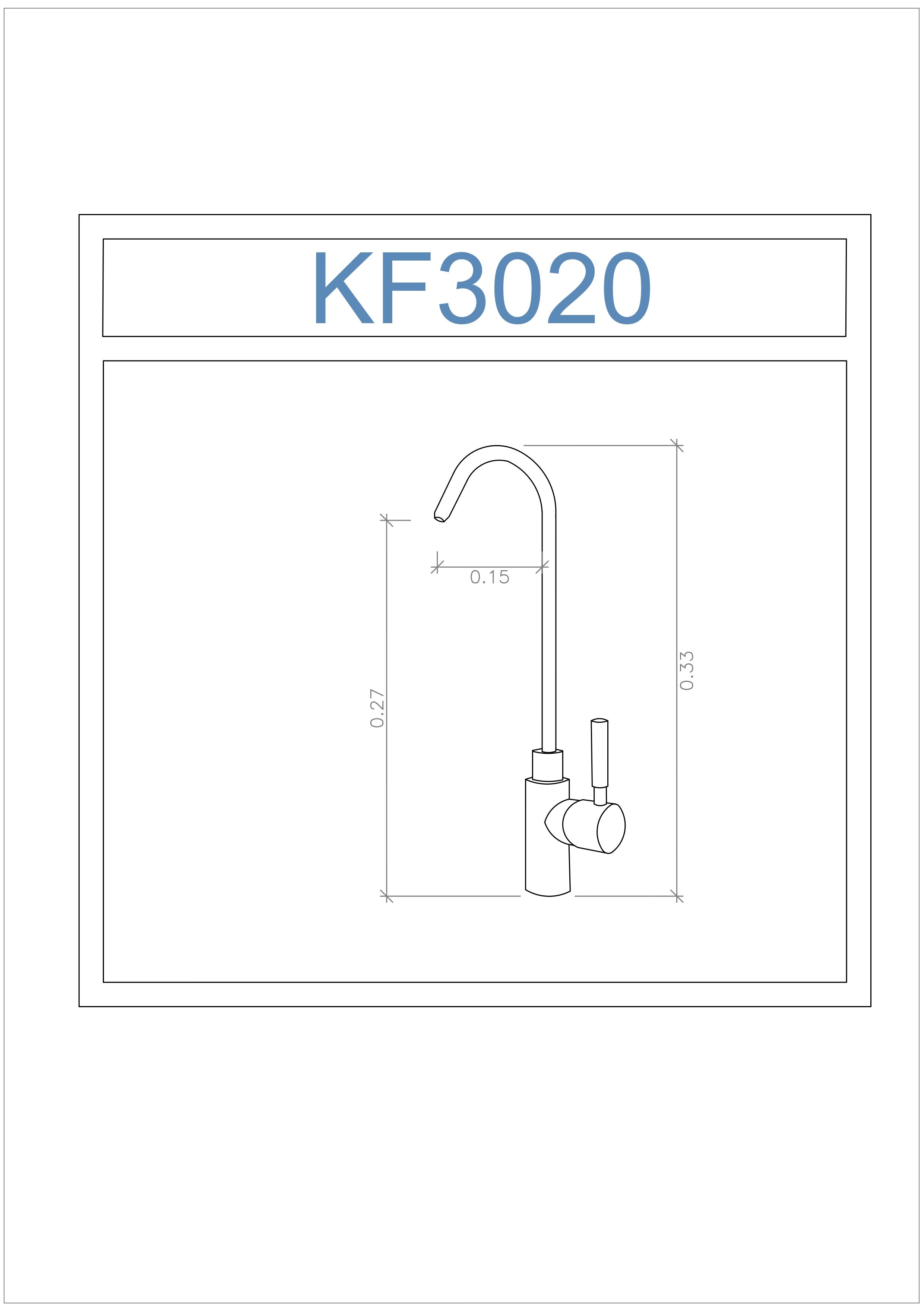 Grifo para Filtro - KF3020