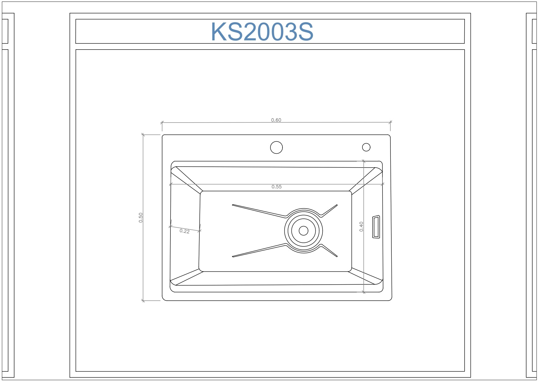 Lavaplatos de Acero Inoxidable SUS316 - KS2003S