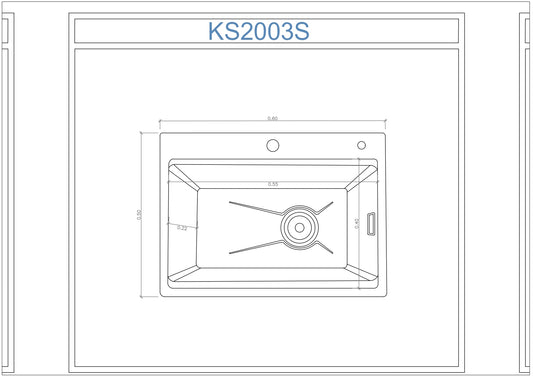 Lavaplatos de Acero Inoxidable SUS316 - KS2003S