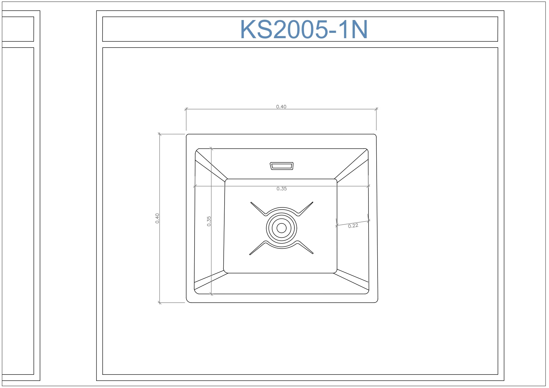 Lavaplatos de Acero Inoxidable SUS304 - KS2005-1N