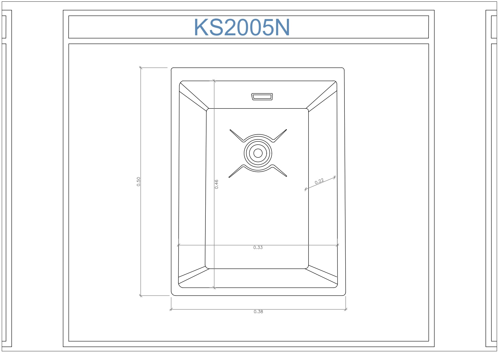 Lavaplatos de Acero Inoxidable SUS304 - KS2005N
