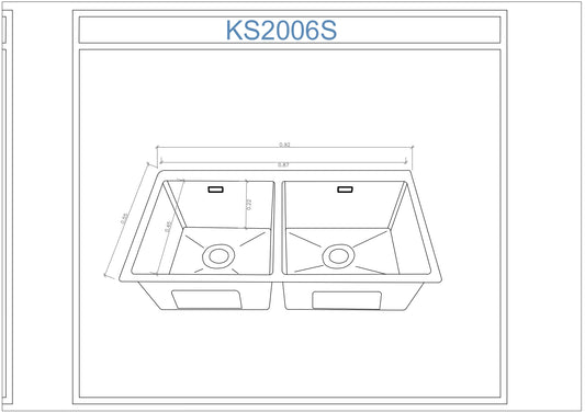 Lavaplatos de Acero Inoxidable SUS316 - KS2006S
