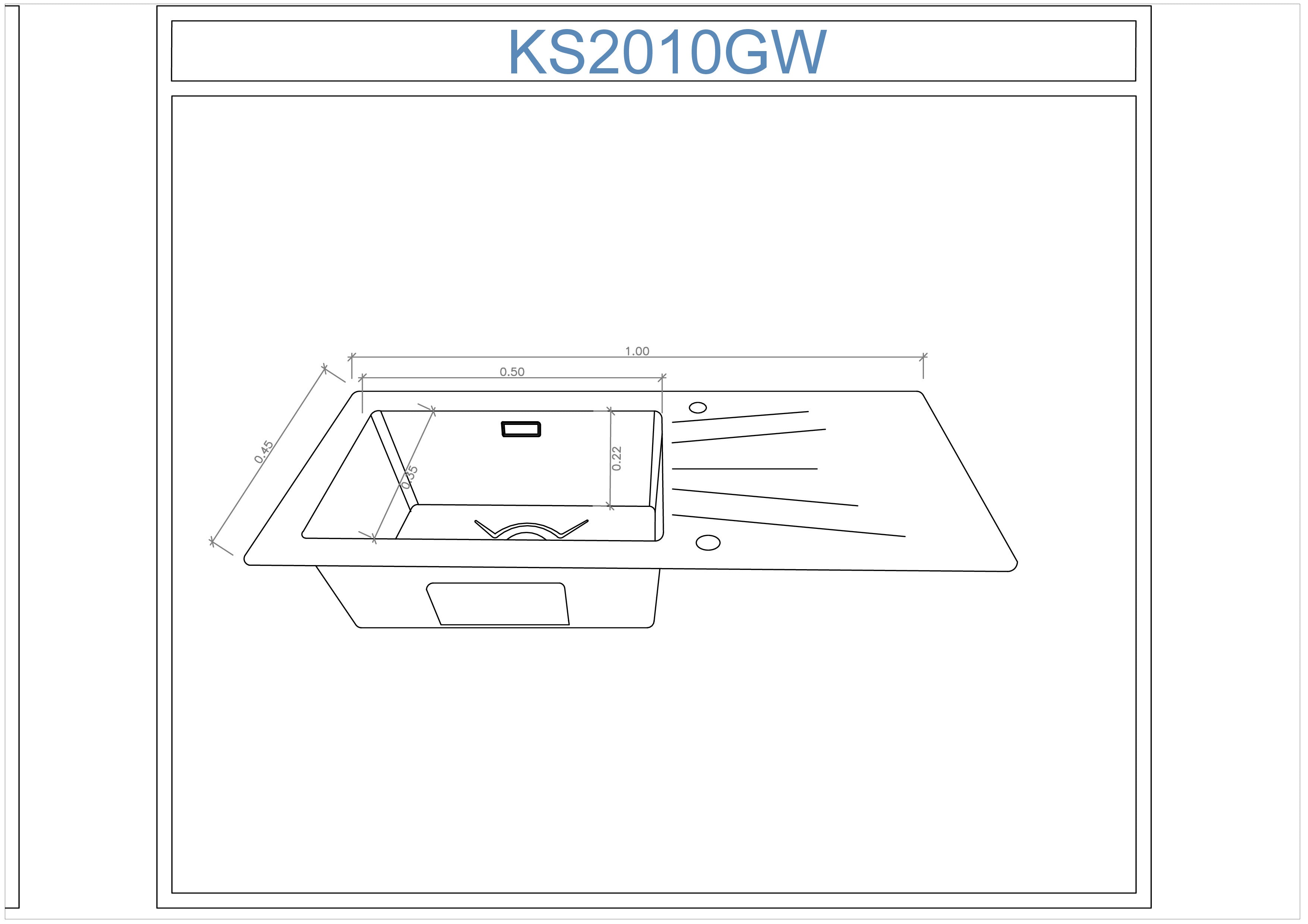 Lavaplatos de Acero Inoxidable SUS316 - KS2010G